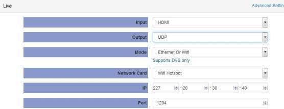 Ethernet or Wi-Fi can be selected Network Card: support Ethernet IP/Port: you can