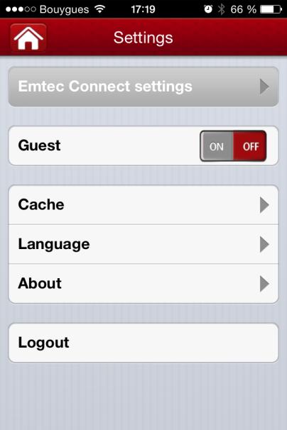 4. Settings Access the settings of the Power Connect by clicking on System icon on homepage.