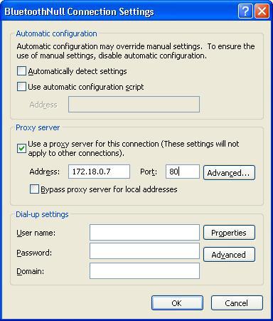 2. Select the "Proxy server" checkbox and enter the proxy address