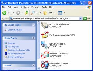 4. Double click the "Public Folder" icon to open the Bluetooth shared folder on the other PC. 5.