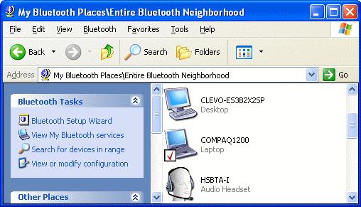 3.4. Dial-up networking setting for Windows The Dial-up Networking service permits a Bluetooth client to use a modem that is physically connected to a different Bluetooth device (the server).
