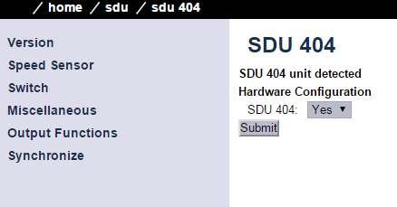 Configuration Configure SDU through the DCU The easiest and preferred method of configuring the SDU is to login to the DCU via the web interface.