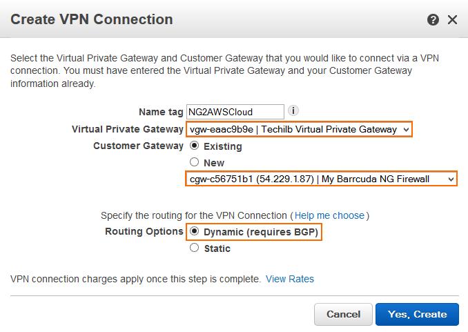 The Amazon VPN configuration file is different for every VPN connection. Go to the Amazon VPC Management Console. In the left menu, click VPN Connections. Click Create VPN Connection.