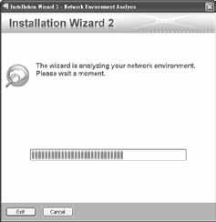 English 5 Assigning an IP Address 1. Install the "Installation Wizard 2" from the Software Utility directory on the software CD. 2. The program will conduct an analysis of your network environment.