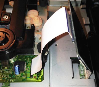 4) Connect the end of the original ribbon cable that s still connected to the CD- ROM drive into the CD21 side of the phantom universal chip. a.