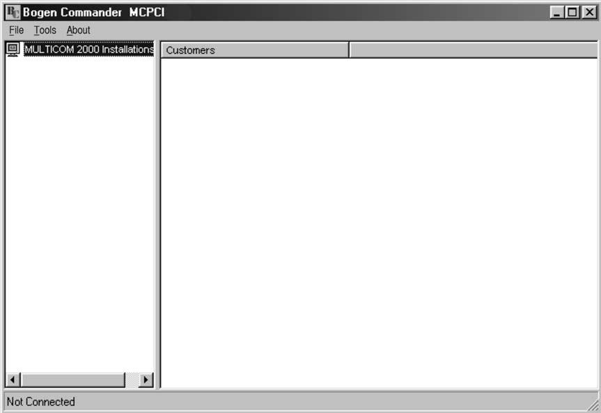Figure 2-1: Bogen Commander Screen Chapter 2 Programming the Bogen