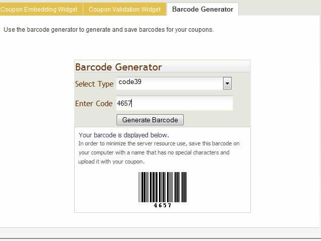 -21- Barcode Generator The barcode generator is a resource provided to the merchants to generate barcodes for