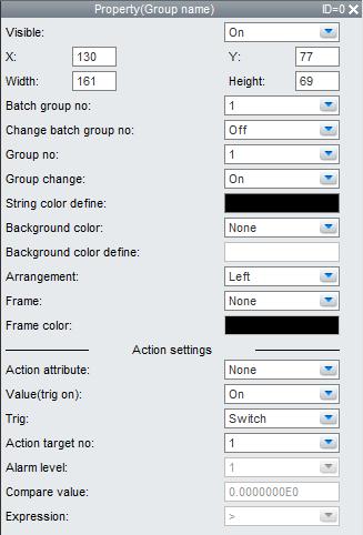 3.14 Attributes of Group Name Components 3 DX Details on /DX Components If there is no settings file, or if the Batch function is Off or On, the displayed text label is [GROUP] + number.