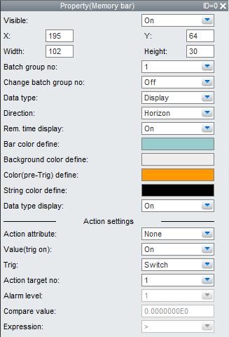3.17 Attribute of Memory Bar Components This cannot be set on DXAdvanced R3. DX List of Settings Refer to Section 3.3 for attributes without explanations in the list of settings.