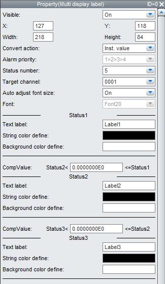 3.27 Attributes of Multi Display Label Components 3 Details on /DX Components List of Settings Refer to Section 3.3 for attributes without explanations in the list of settings.