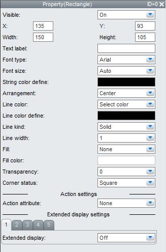 4.6 Attributes of Rectangle Components List of Settings Refer to Section 4.3 for attributes without explanations in the list of settings.