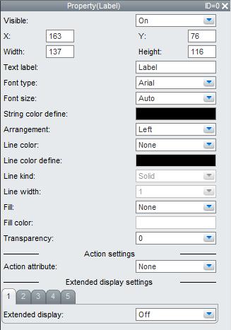 4.9 Attributes of Label Components List of Settings Refer to Section 4.3 for attributes without explanations in the list of settings.