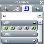 For GX10/GP10: Loop numbers Status with Alarm setting (Green) Status without Alarm setting (Gray) Unit Loop display list Loop - Unit 0 [L001], [L002], [L011], [L012], [L021], [L022] Loop - Unit 1