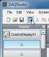 Select Edit > Add Display from the menu bar or click Add Display icon.