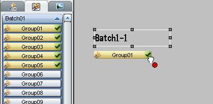 Drag the group you wish to assign from the Group list onto a component.