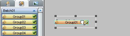 list onto a component. If a group cannot be set, [ ] appears next to the pointer.