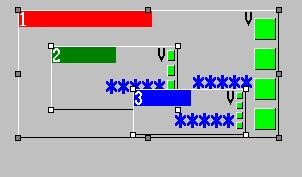 When distributing components vertically, spacing errors of 1 dot can occur.