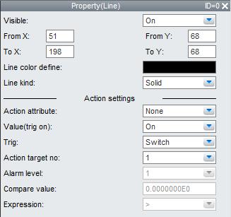 2.12 Setting Attributes Setting component attributes Procedure 1. Select a component. The attributes of the selected component are displayed in the attribute area.