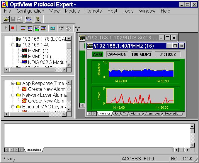 OptiView Protocol Expert Capture View of Capture Files The figure below