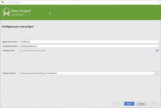 In this window you have to click on Start a new Android Studio project, that will let you create new project on android studio.