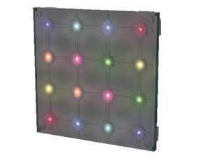 Discontinued 1PXL Module RGB The Traxon 1PXL/ features 16 ultra bright SMT LEDs on a 4 x 4 matrix with a 62.5mm pitch.