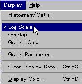 3.2 Setting the Display Format of the Analysis Results Procedure Selecting the vertical scale 1.