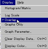 [Scale] button Select whether or not to overlap the histograms 2.