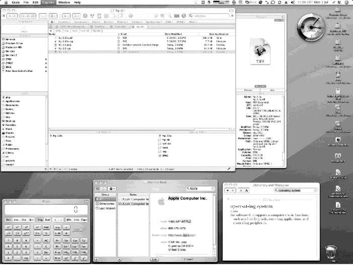 The Mac OS X GUI 2.