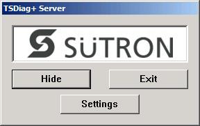 Server Functions Start from the system tray Alternatively, are the main dialog also appears when you click on the Sütron icon in the system tray (to the left of the clock).