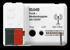 The new JUNG media coupler takes over the connection between KNX and wireless systems. Contact: www.jung.