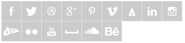 6.2 Social media icons shortcode We have included a theme specific shortcode for Raiden, that outputs a number of social media icons.