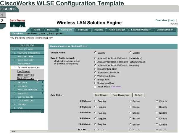saving the time and resources that you require to manage large numbers of access points. CiscoWorks WLSE aggregates all configurations, images, and management information in one place.