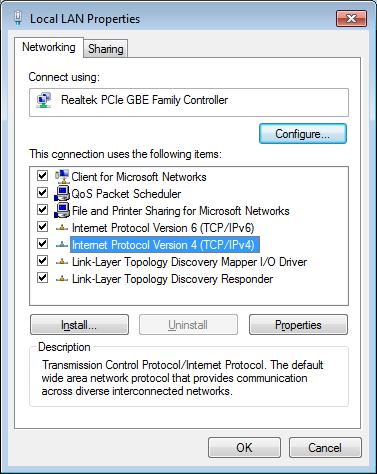 to TCP/IP setting Step 5 : In