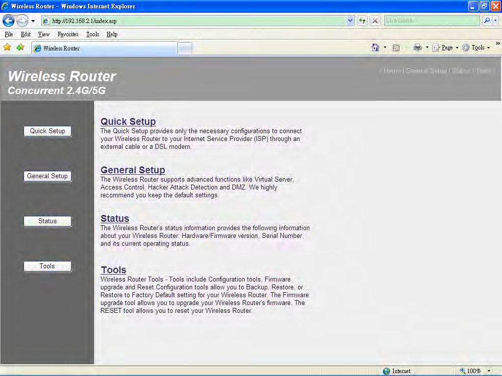 3-5 System Tools The functions described here will provide you system tools for the all the settings backup/restore, firmware upgrade and resetting the router to default