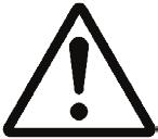 Be sure to provide protective grounding prior to operate this instrument. This shows Risk of electric shock. This symbol is used on the parts, which has a risk of electric shock.