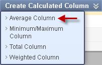 Under Select Columns, select columns to be included in the Average grade column. Under Options, set desired options.
