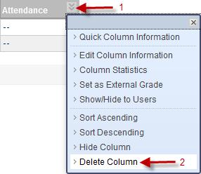 Hiding and Showing Columns To hide a column: Locate the column to hide, click drop-down arrow and select Hide Column. Click Submit to save changes.