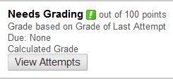 under Grading Periods. Review the student s submission. Enter a grade and any feedback to student.