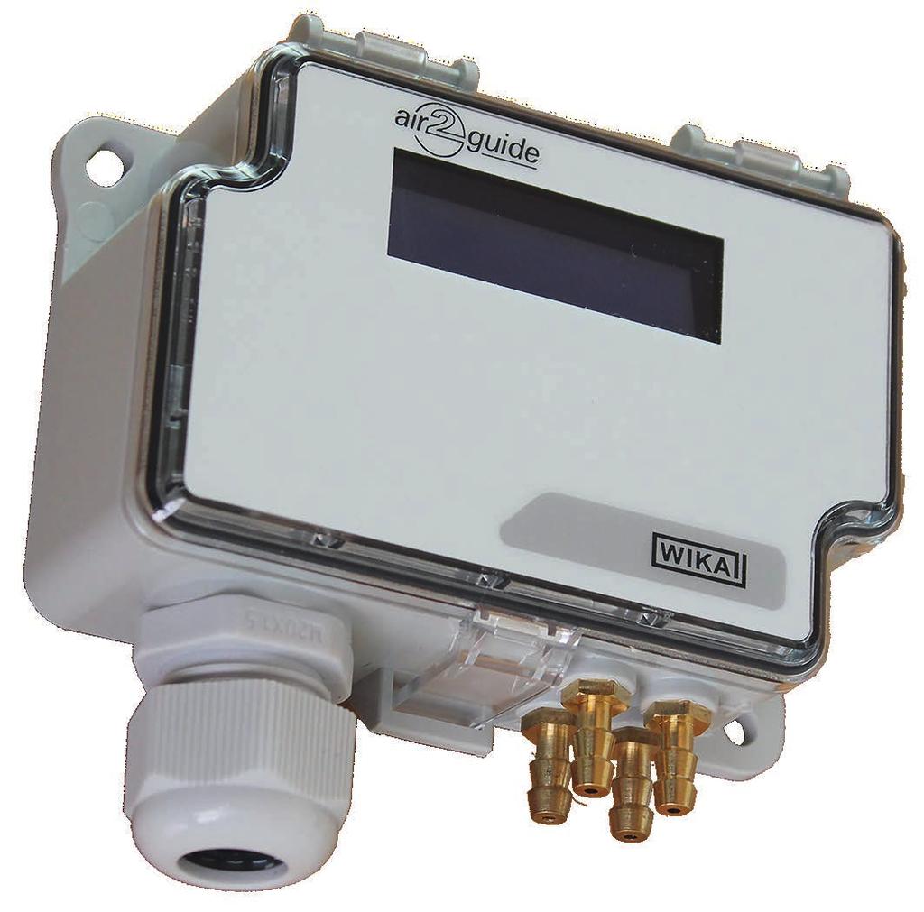 Pressure Dual differential pressure sensor For ventilation and air-conditioning Model A2G-52 WIKA data sheet PE 88.