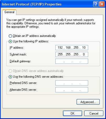 Figure 9: IP address setting interface 02 Wireless network