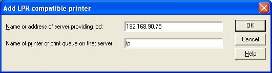 Type in the IP address configured to LAN board and type in lp. Click OK. 5.