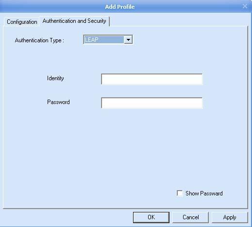 3.5.3 LEAP Authentication LEAP (Lightweight Extensible Authentication Protocol) also known as Cisco- Wireless EAP provides username/password-based authentication between a wireless client and a