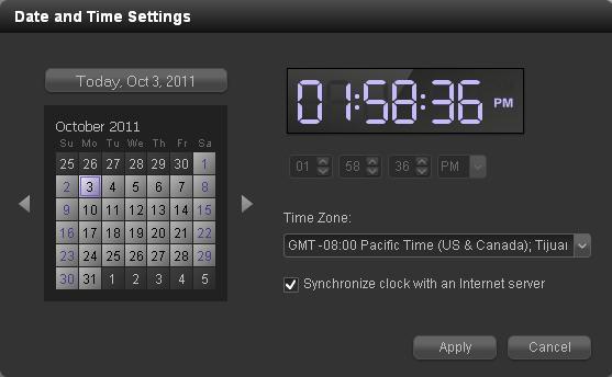 2. In the Hardware section of the screen, click the clock icon. 3. From the Time Zone drop-down menu, select the correct time zone for your location.