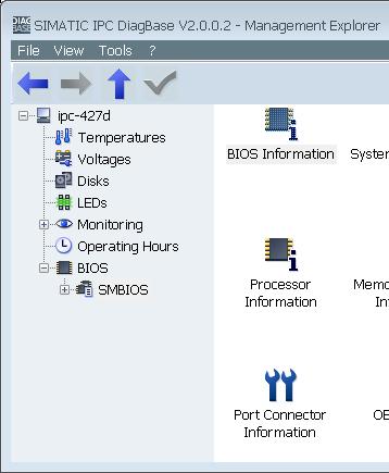 This displays the entry "BIOS Information" in the righthand area. Figure 2-7 3. Open the dialog window "BIOS Information.