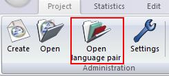 Hw d I translate in Transit NXT? Start by pening the language pairs. Select Open language pair n the Prject ribbn. This will then display the Open language pair(s) windw.
