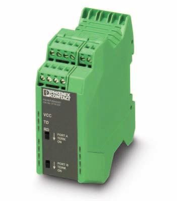 Repeater for RS-485 2-Wire Systems INTERFACE Data Sheet 102964_C01_en 1 Description The PSI-REP-RS485W2 DIN-rail mountable, modular RS-485 repeater is designed to meet the high requirements
