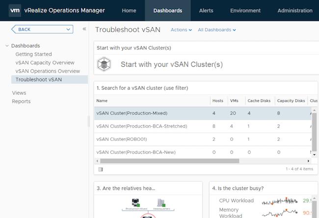 Reduced Cost and Complexity vsan simplifies managing and automating storage for management workloads by eliminating traditional, purpose-built storage systems and by letting IT use familiar vsphere