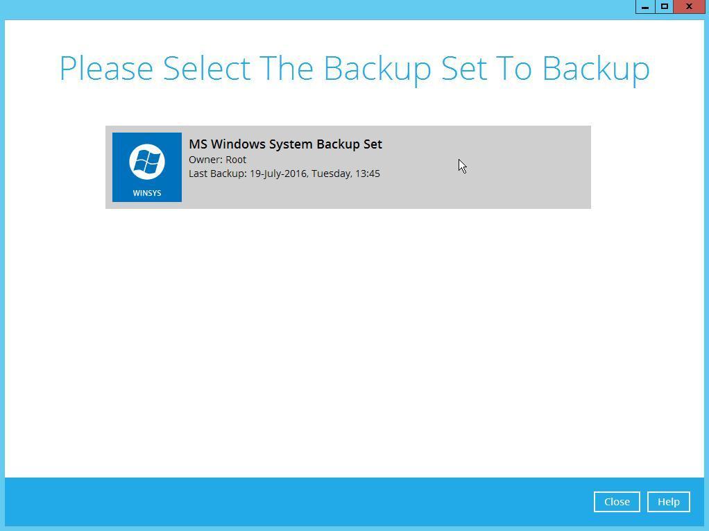 MICROSOFT SYSTEM BACKUP& RESTORE GUIDE 7 Running a Backup 7.1 Start a Manual Backup 1. Click the Backup icon on the main interface of Backup App. 2.