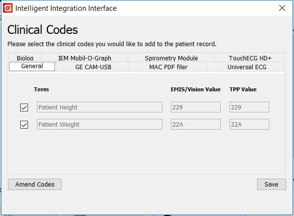 Managing Clinical Codes MANAGING READ CODES 20 Clinical Terms and Codes can be filed alongside the results of the test. Clinical code filing is enabled by default, but can be disabled if required.