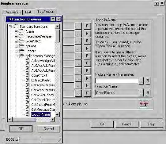 Component List Editor 8.8 How to configure the "Loop in Alarm" function Procedure 1. Start the "Alarm Logging" editor.